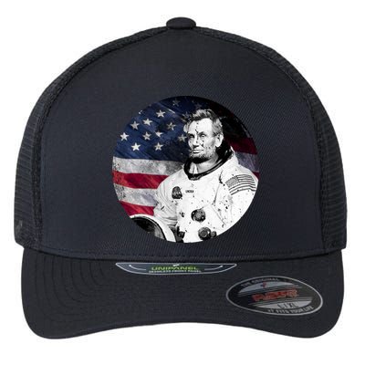 Abe Lincoln Astronaut Flexfit Unipanel Trucker Cap