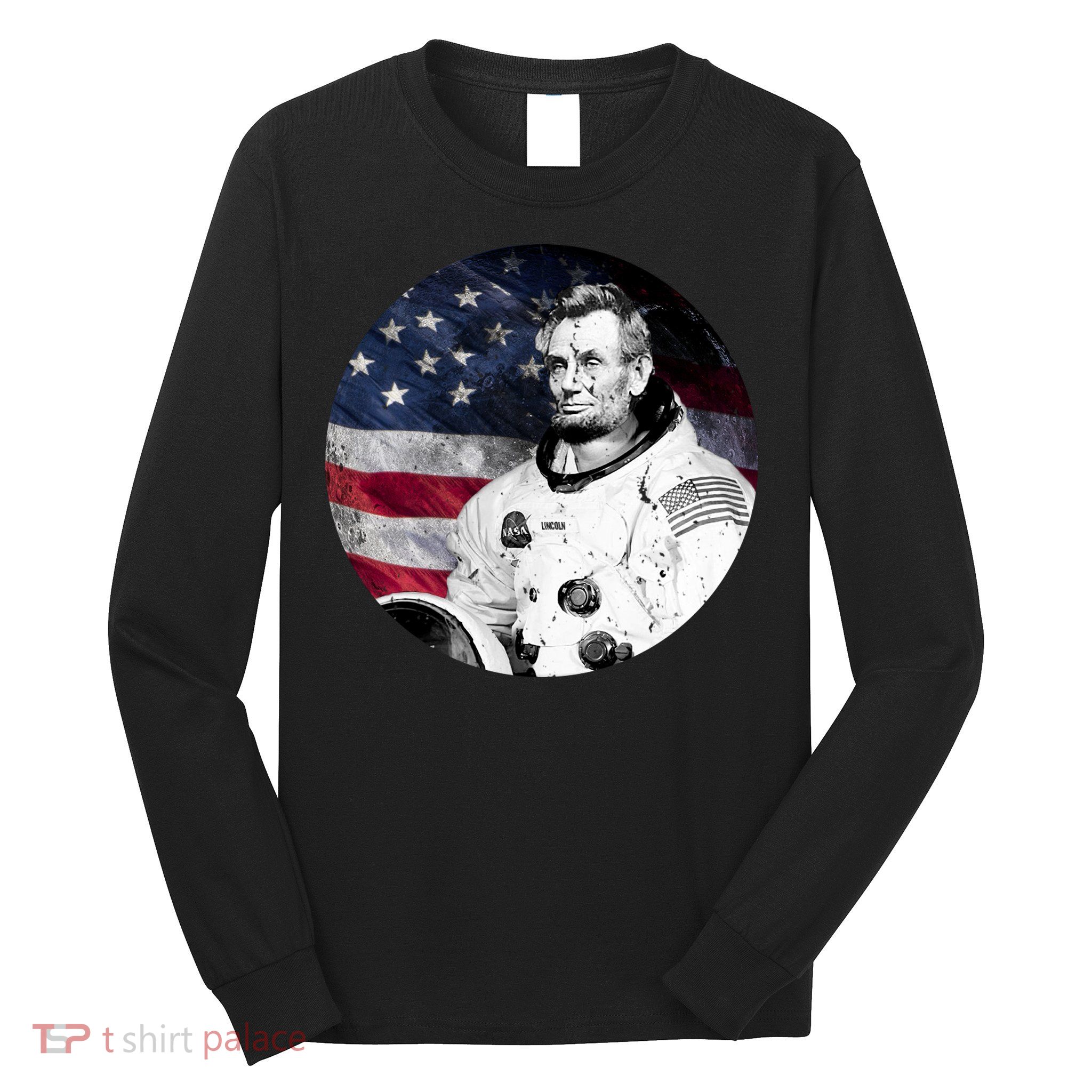 Abe Lincoln Astronaut Long Sleeve Shirt