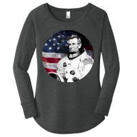 Abe Lincoln Astronaut Women's Perfect Tri Tunic Long Sleeve Shirt