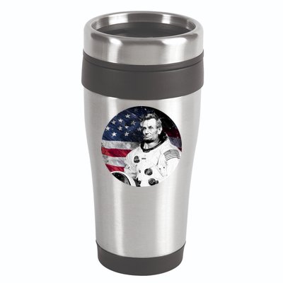 Abe Lincoln Astronaut 16oz Travel Tumbler
