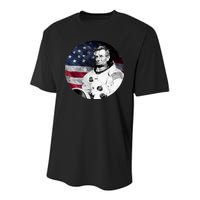 Abe Lincoln Astronaut Youth Performance Sprint T-Shirt