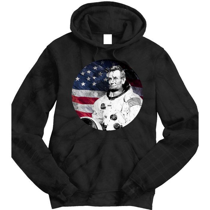 Abe Lincoln Astronaut Tie Dye Hoodie