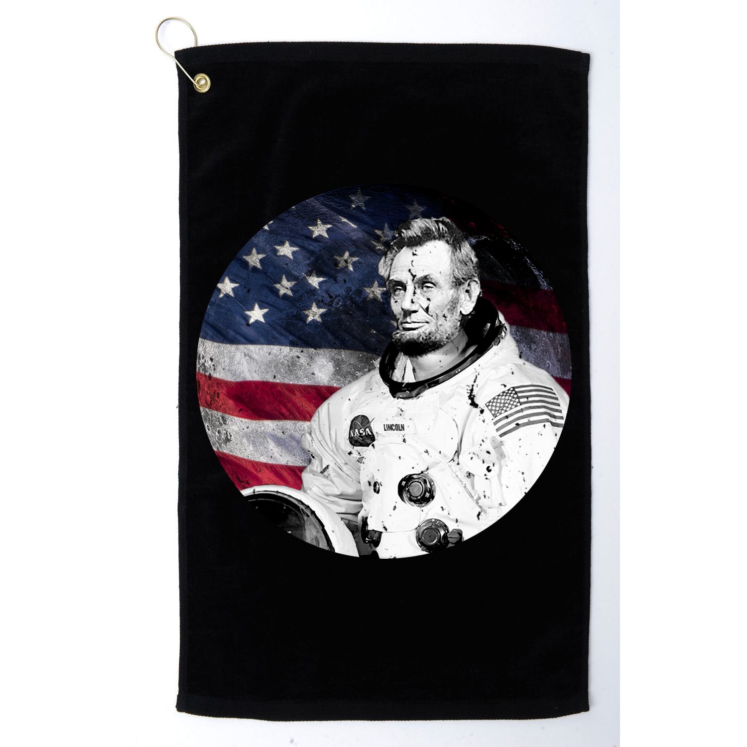 Abe Lincoln Astronaut Golf Towel
