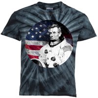 Abe Lincoln Astronaut Kids Tie-Dye T-Shirt