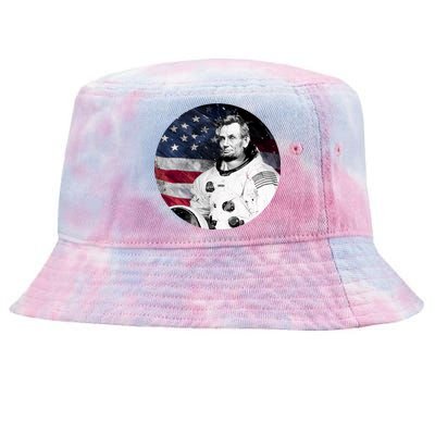 Abe Lincoln Astronaut Tie-Dyed Bucket Hat