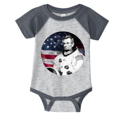 Abe Lincoln Astronaut Infant Baby Jersey Bodysuit