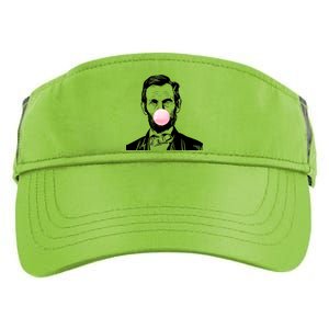 Abe Lincoln Blowing Bubble Gum Adult Drive Performance Visor