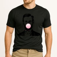 Abe Lincoln Blowing Bubble Gum Cooling Performance Crew T-Shirt
