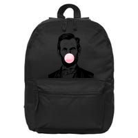 Abe Lincoln Blowing Bubble Gum 16 in Basic Backpack