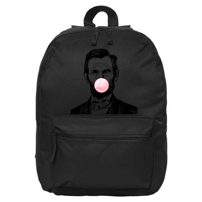 Abe Lincoln Blowing Bubble Gum 16 in Basic Backpack