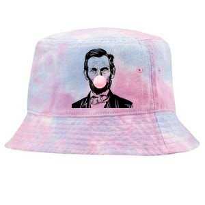 Abe Lincoln Blowing Bubble Gum Tie-Dyed Bucket Hat