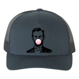 Abe Lincoln Blowing Bubble Gum Yupoong Adult 5-Panel Trucker Hat