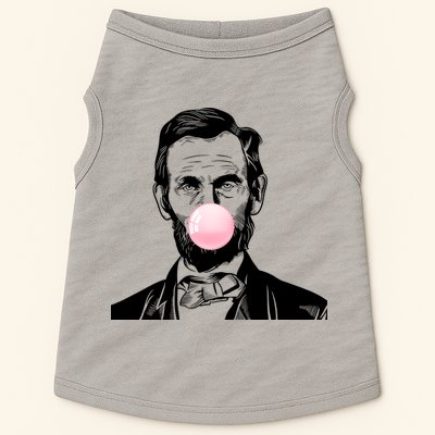 Abe Lincoln Blowing Bubble Gum Doggie Tank