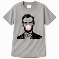 Abe Lincoln Blowing Bubble Gum Tall T-Shirt