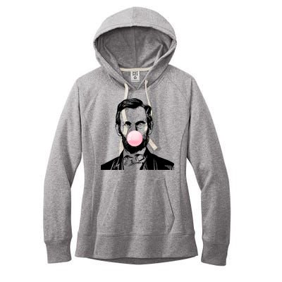 Abe Lincoln Blowing Bubble Gum Women's Fleece Hoodie