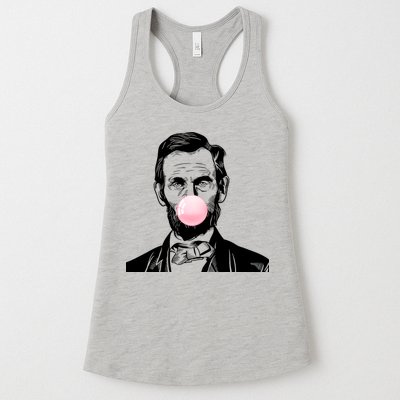 Abe Lincoln Blowing Bubble Gum Womens Tank Top