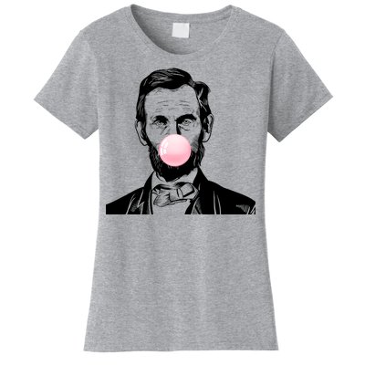 Abe Lincoln Blowing Bubble Gum Women's T-Shirt