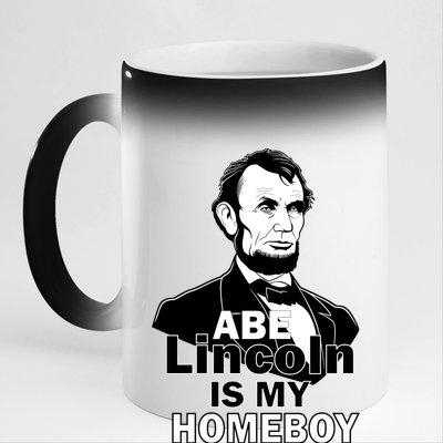 Abe Lincoln Is My Homeboy 11oz Black Color Changing Mug