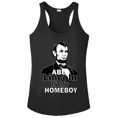 Abe Lincoln Is My Homeboy Ladies PosiCharge Competitor Racerback Tank