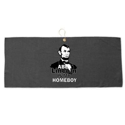 Abe Lincoln Is My Homeboy Large Microfiber Waffle Golf Towel