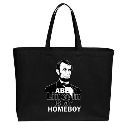 Abe Lincoln Is My Homeboy Cotton Canvas Jumbo Tote