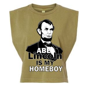 Abe Lincoln Is My Homeboy Garment-Dyed Women's Muscle Tee