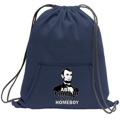 Abe Lincoln Is My Homeboy Sweatshirt Cinch Pack Bag