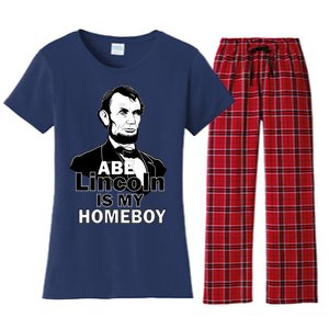 Abe Lincoln Is My Homeboy Women's Flannel Pajama Set