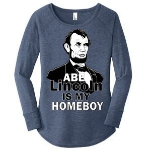 Abe Lincoln Is My Homeboy Women's Perfect Tri Tunic Long Sleeve Shirt