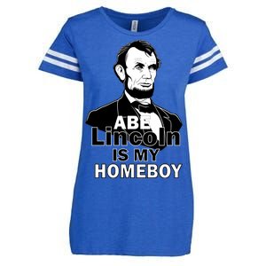 Abe Lincoln Is My Homeboy Enza Ladies Jersey Football T-Shirt