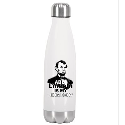 Abe Lincoln Is My Homeboy Stainless Steel Insulated Water Bottle