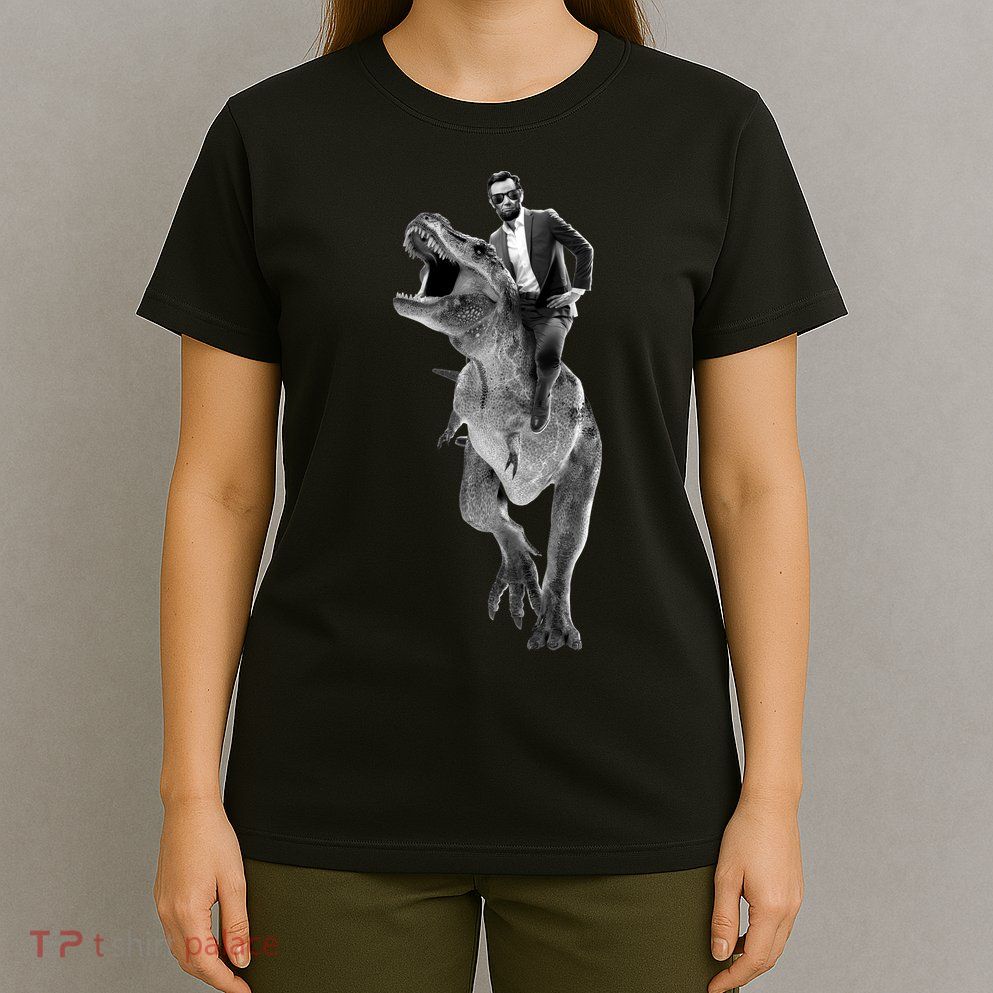 Abe Lincoln Riding A Dinosaur T-Shirt
