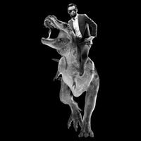 Abe Lincoln Riding A Dinosaur 16 in Basic Backpack
