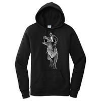 Abe Lincoln Riding A Dinosaur Women's Pullover Hoodie