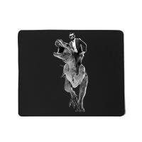 Abe Lincoln Riding A Dinosaur Mousepad