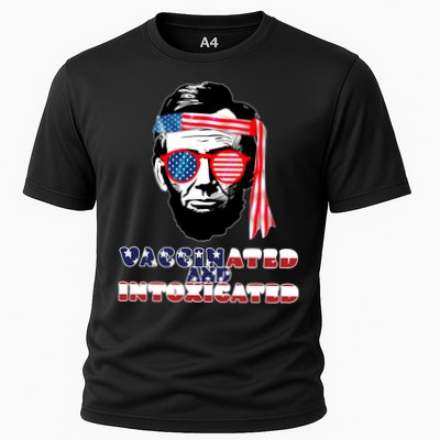 Abe Lincoln Vaccinated & Intoxicated Performance Shirt
