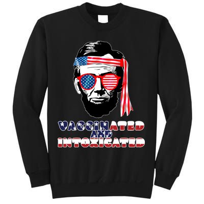 Abe Lincoln Vaccinated & Intoxicated Sweatshirt