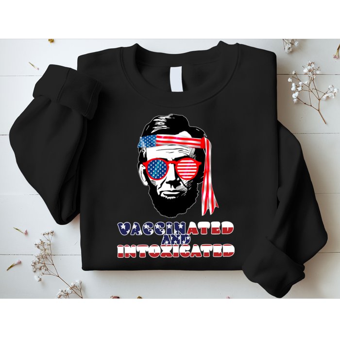 Abe Lincoln Vaccinated & Intoxicated Sweatshirt