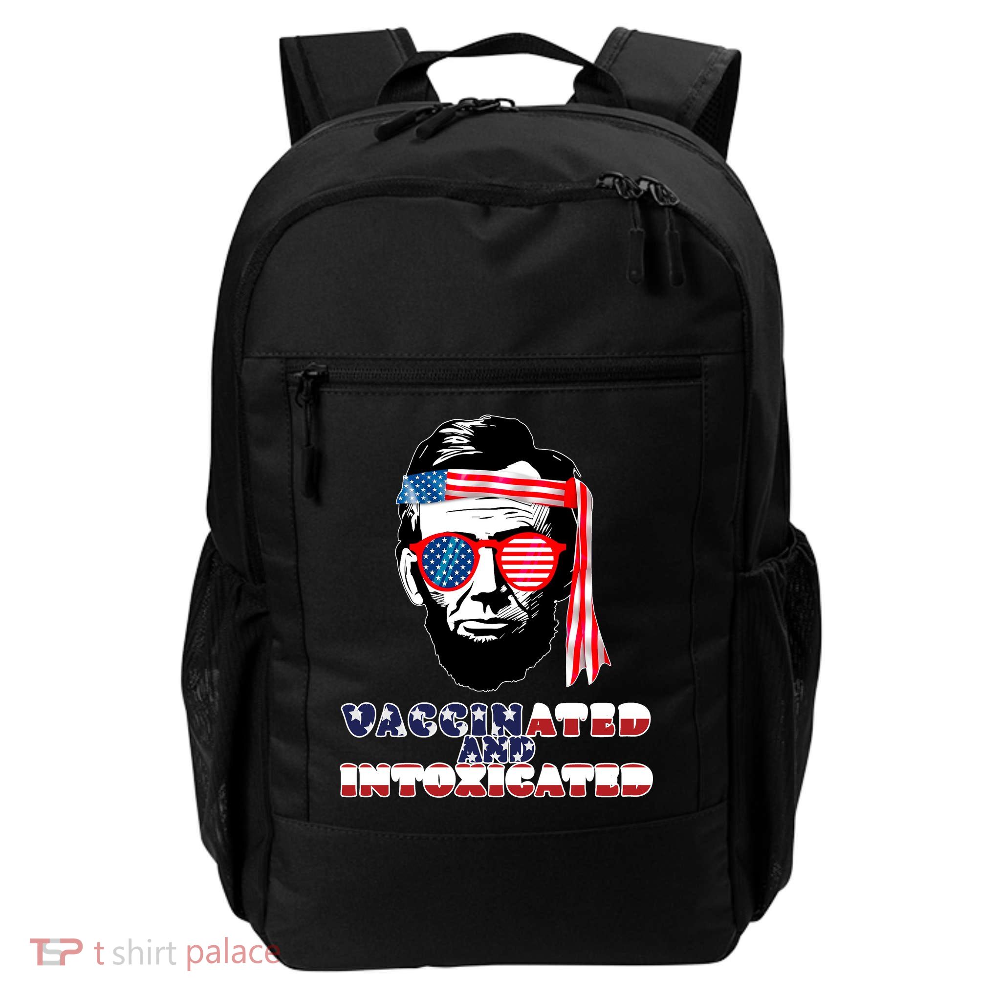 Abe Lincoln Vaccinated & Intoxicated Backpack
