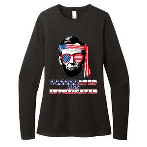 Abe Lincoln Vaccinated & Intoxicated Womens CVC Long Sleeve Shirt