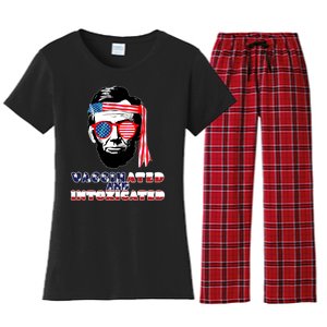 Abe Lincoln Vaccinated & Intoxicated Women's Flannel Pajama Set