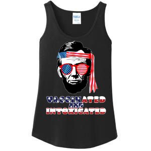 Abe Lincoln Vaccinated & Intoxicated Ladies Essential Tank