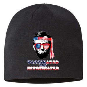 Abe Lincoln Vaccinated & Intoxicated Sustainable Beanie