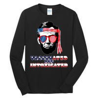 Abe Lincoln Vaccinated & Intoxicated Tall Long Sleeve T-Shirt