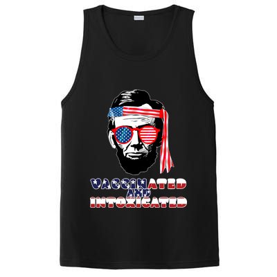 Abe Lincoln Vaccinated & Intoxicated PosiCharge Competitor Tank