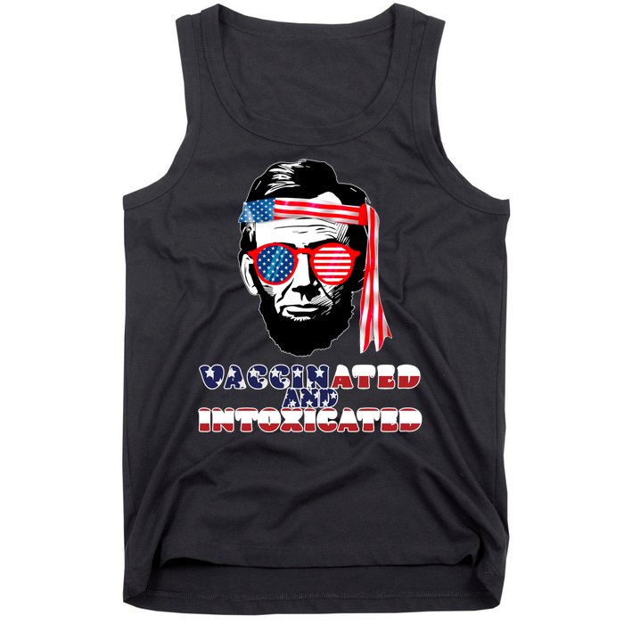 Abe Lincoln Vaccinated & Intoxicated Tank Top