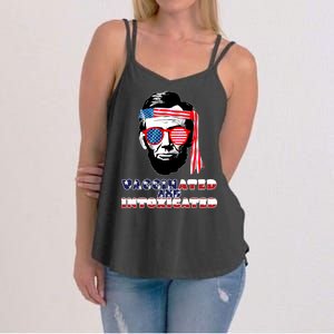 Abe Lincoln Vaccinated & Intoxicated Women's Strappy Tank