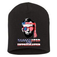 Abe Lincoln Vaccinated & Intoxicated Short Acrylic Beanie