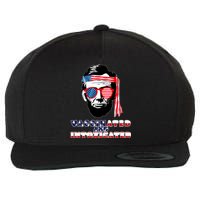 Abe Lincoln Vaccinated & Intoxicated Wool Snapback Cap