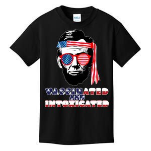 Abe Lincoln Vaccinated & Intoxicated Kids T-Shirt